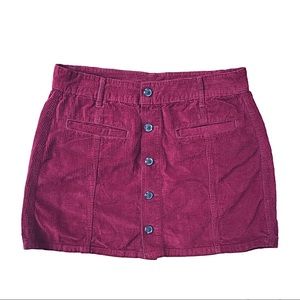 American Eagle 2000s Corduroy - Hi-Rise A Line Style Skirt - Size 12